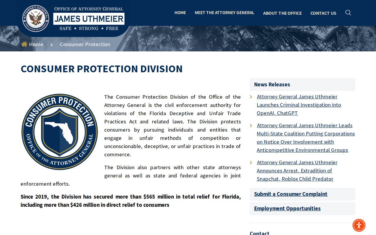 Florida consumer protection guidance for North Lauderdale neighbors
