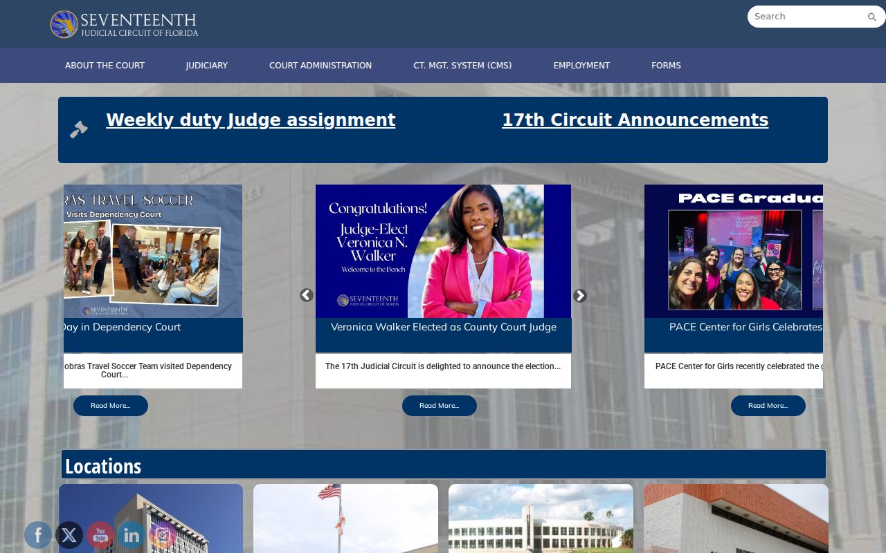 North Lauderdale resident lookup Seventeenth Judicial Circuit information